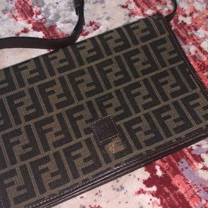 Fendi SAS vintage tri-fold flap purse